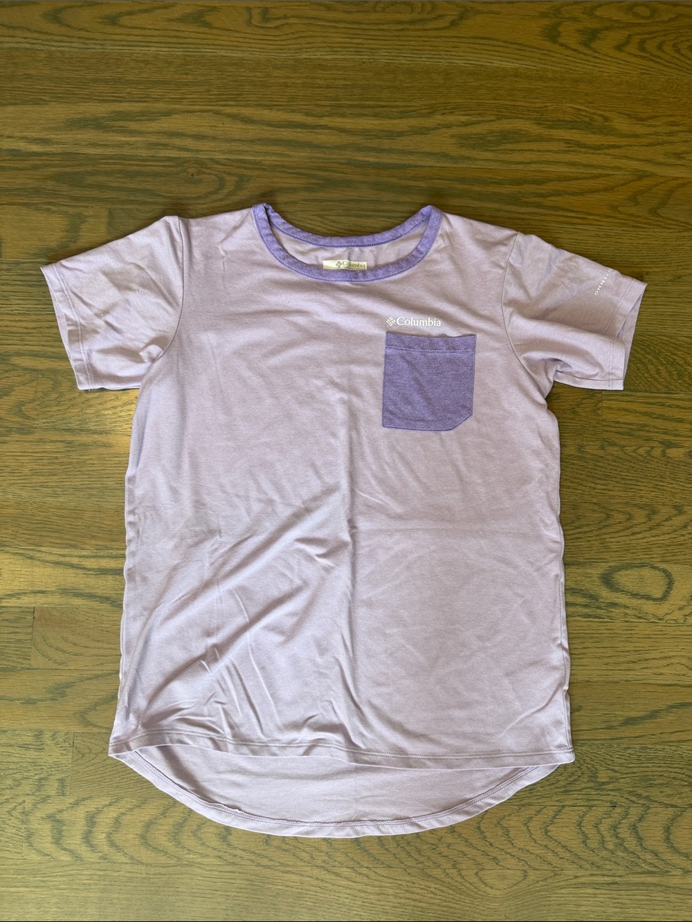 Columbia Girls' Lavender Pocket T-Shirt